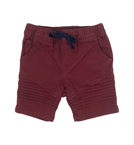 Korango Nautical Stretch Twill Short - Maroon