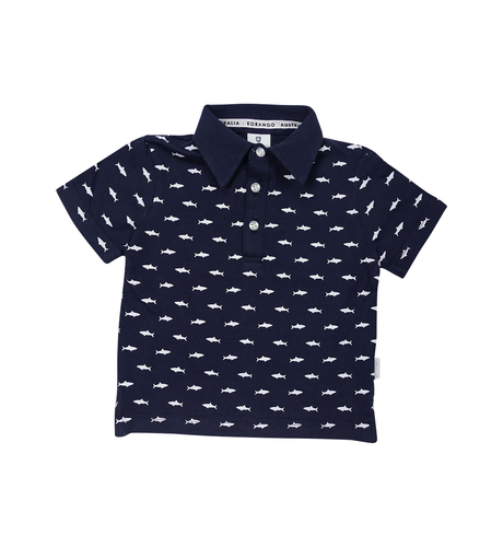 Korango Shark Polo - Navy