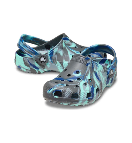 Crocs Classic Marbled Clog Kids - Carbon/Multi