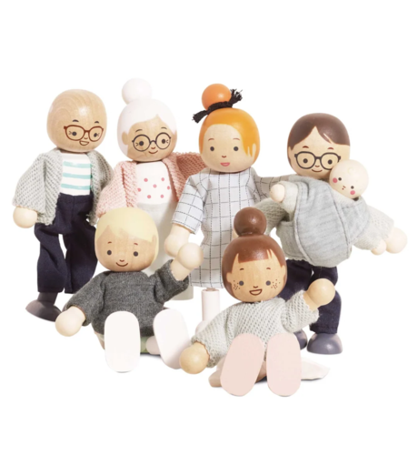 Le Toy Van Wooden Dolls House Family