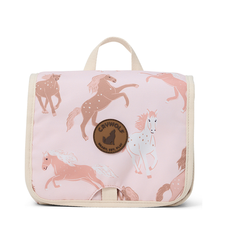 Crywolf Hanging Toiletry Bag Blush Ponies