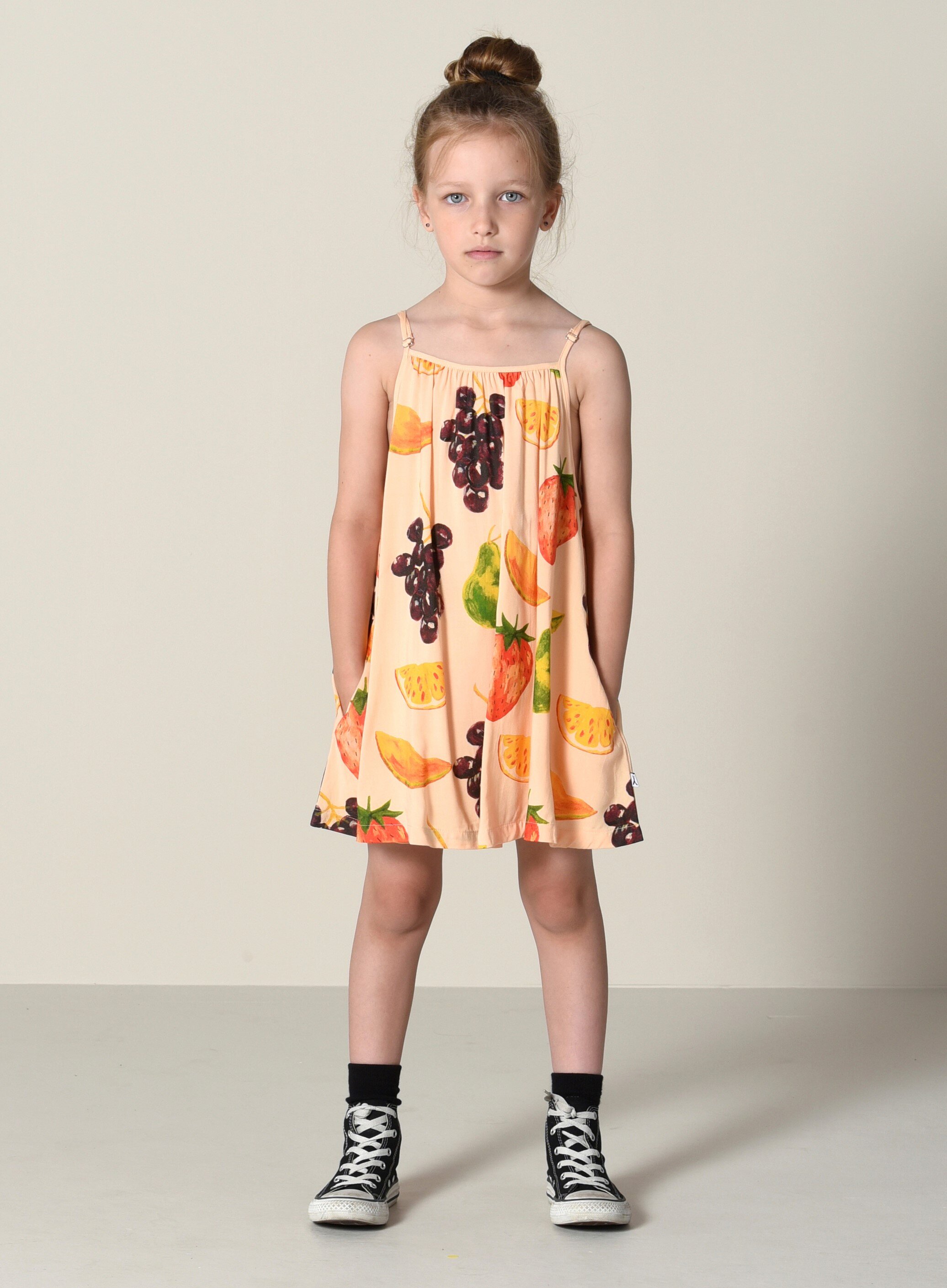 Minti Fruits Swing Dress Peach CLOTHINGGIRLGirls Dresses Kids