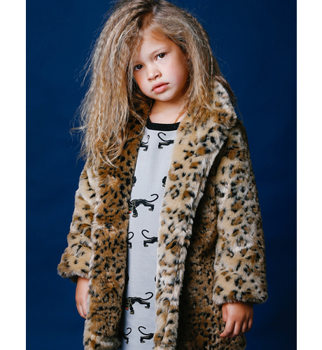 Rock Your Kid Leopard Fur Jacket