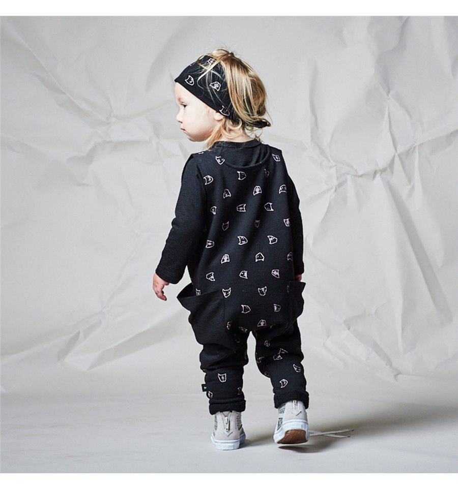 Little Flock Sloane Romper Meow - CLOTHING-BABY-Baby All In Ones ...