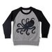 Littlehorn Cool Octopus Sweat - Grey/Black