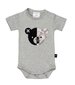 Huxbaby Robo Bear Onesie-Grey Marle