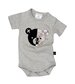 Huxbaby Robo Bear Onesie-Grey Marle