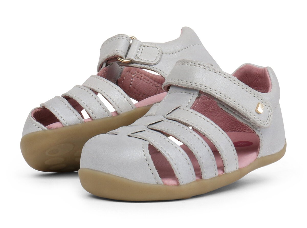 Bobux Step Up Jump Sandal Silver Shimmer SALE Sale Footwear