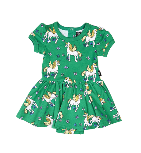 Rock Your Baby Unicorn - Ss Waisted Dress