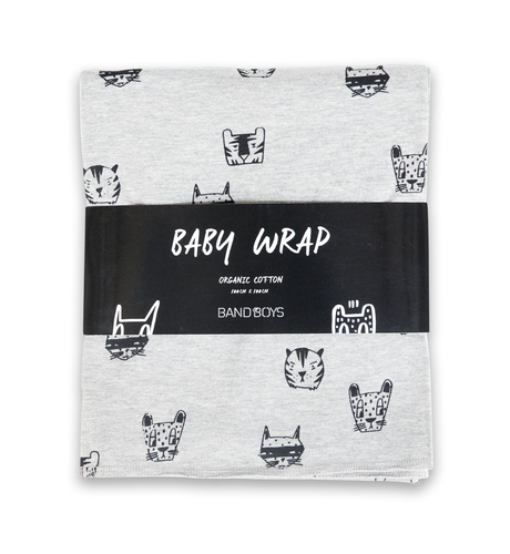 Band of Boys Organic A Cat For Everyone Baby Wrap