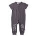Minti Baby Animal Mates Summer Zippy Suit - Dark Grey