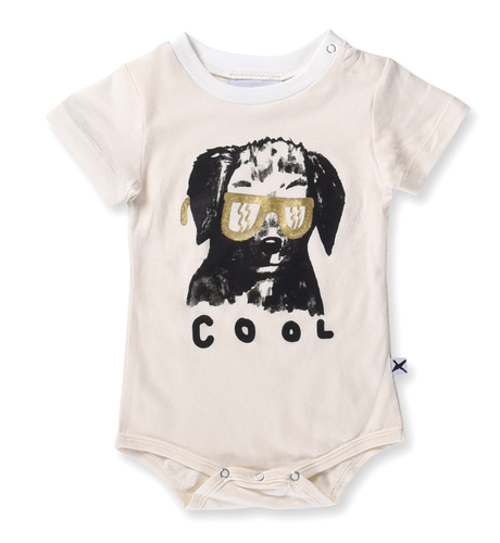 Minti Baby Cool Dog Onesie - Cream