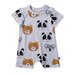 Minti Baby Painted Bears Brooklyn Suit - White Marle