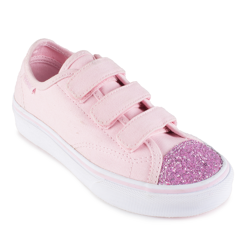 Vans Kids Glitter Toe Pink True White SHOP BY BRAND Vans Kids Clothing NZ Shop Online Kid Republic W18 Vans