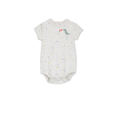 Milky Silver Marle Speckle Bubbysuit