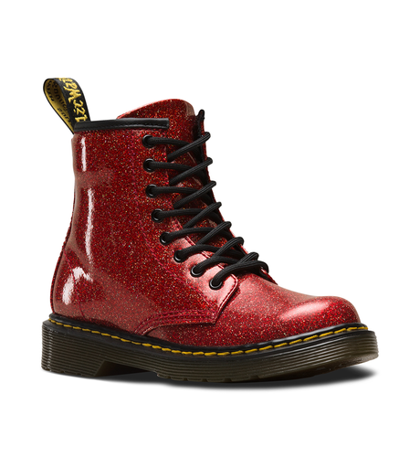 Dr Martens Junior Glitter - Red