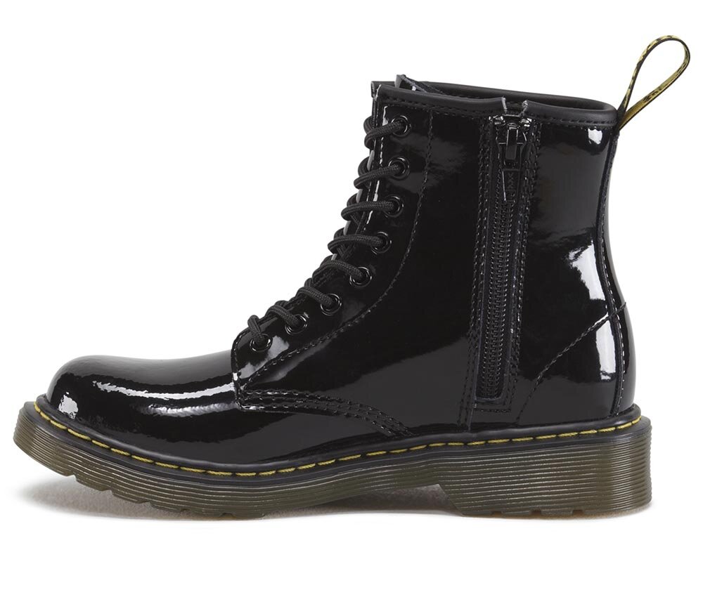 size 4 black patent dr martens