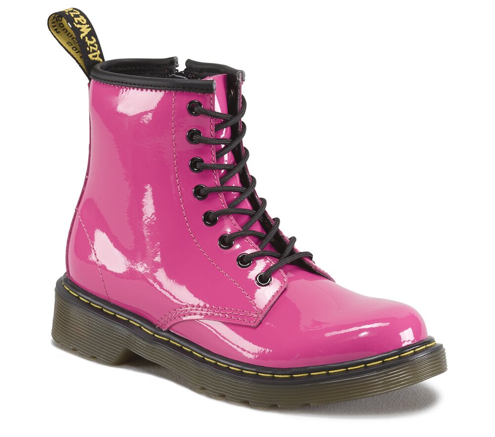 Dr Martens Junior Patent Hot Pink SHOP BY BRAND Dr Martens Kids Clothing NZ Shop Online Kid Republic S18 19 Dr Martens