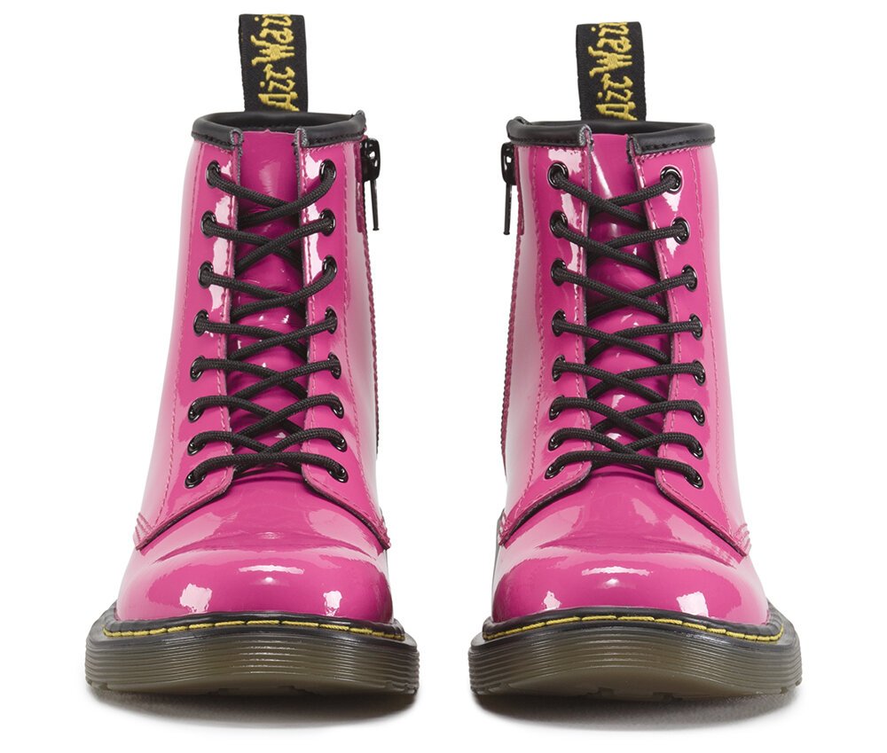Delaney Bright Pink Doc Martens Doc Marten's Botte Rose Fluo
