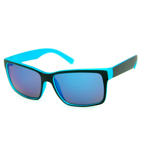 Unity Kids Matt Black/Blue Sunglasses
