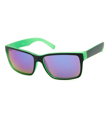 Unity Kids Matt Black/Green Sunglasses