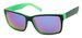 Unity Kids Matt Black/Green Sunglasses