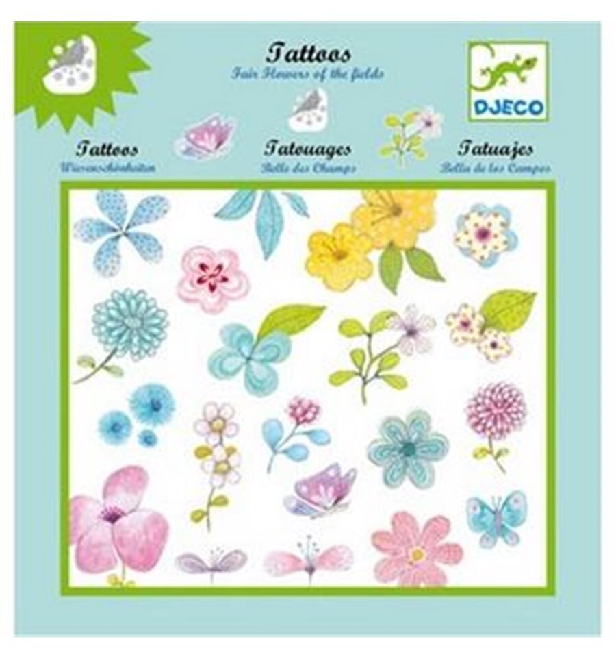 Djeco Tattoos Flowers PLAYArt &amp; Craft Kid Republic TEST Djeco