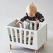 Done by Deer Wooden Dolls Bed - Grey