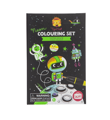 Tiger Tribe Neon Colouring Set - Space