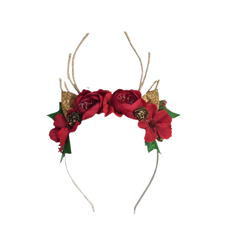 ArchNOllie Reindeer Blossom - Woodland Headband