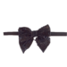 ArchNOllie Black Beaded Bow Elastic Headband