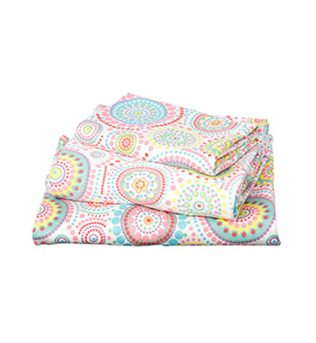 Toshi Cotton Knit Cot Sheet Set - Disco