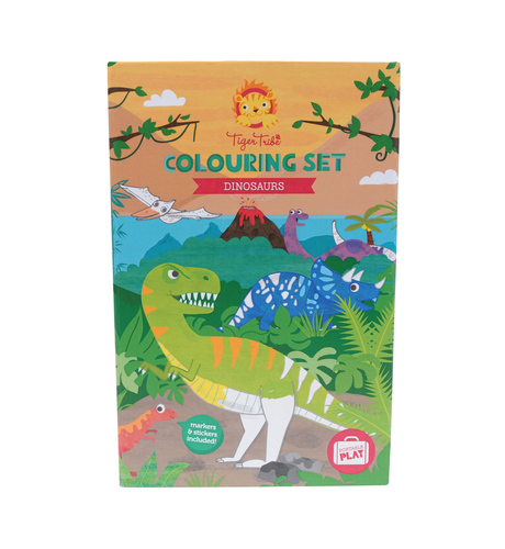 Tiger Tribe Colouring Set - Dinosaur