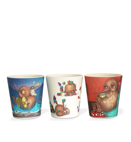 Kuwi Bamboo Cups - Set of 3