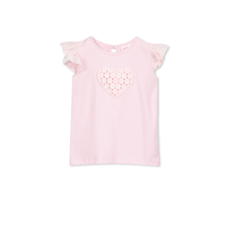 Milky Pink Applique Tee