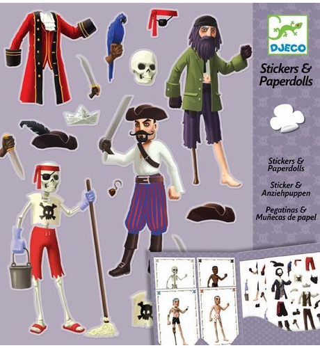 Djeco Paper Dolls - Pirates