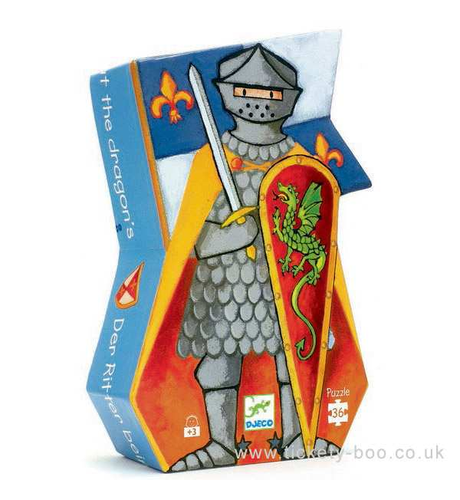 Djeco Knight & Dragon Silhouette Puzzle