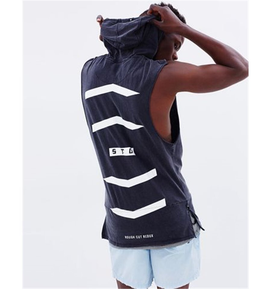 Hooded muscle tee online