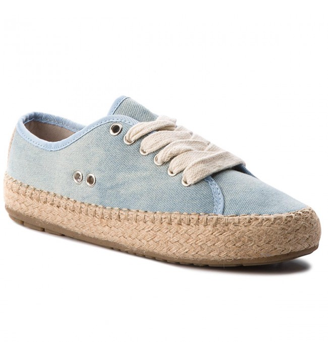 Emu Agonis Teens Espardrille - Lt Denim Distress