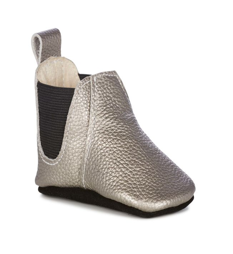 Emu Ruby Metallic Charcoal Leather Bootie