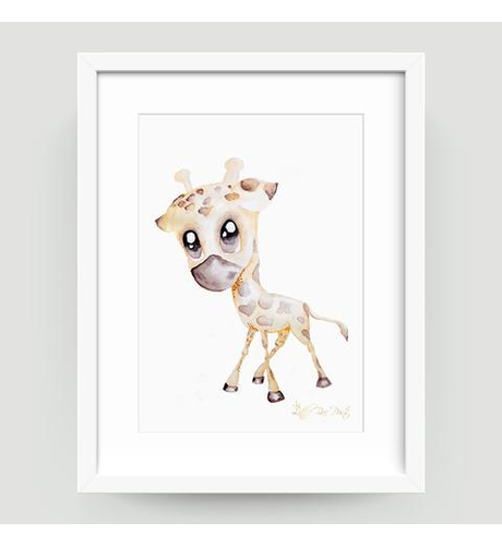 Little Rae Prints George the Giraffe A3
