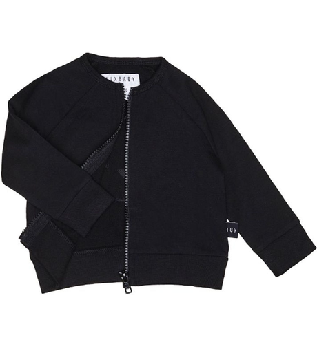 Huxbaby Sweat Jacket - Black - SHOP BY BRAND-Huxbaby : Kids Clothing NZ ...