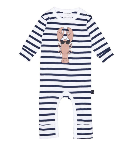 Huxbaby Stripe Lobster Romper - CLOTHING-BABY-Baby All In Ones ...