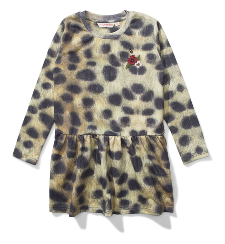 Missie Munster Spotty Jersey Dress - Leopard