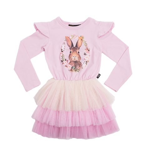 Rock Your Kid Some Bunny Tiered Circus Dress