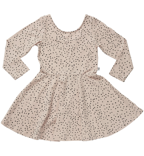 Hootkid Cassandra Dress - Dusty Pink Spot