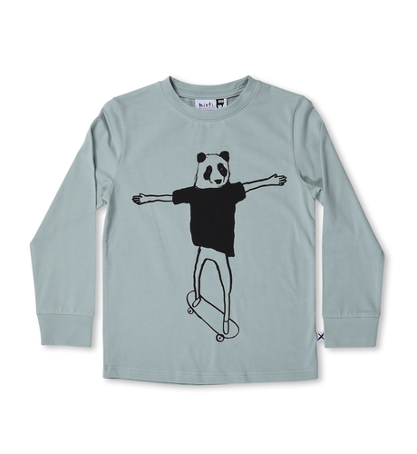 Minti Skate Panda Tee - Muted Green