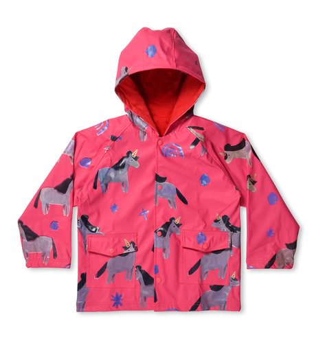 Minti Magical Lined Raincoat - Hot Pink