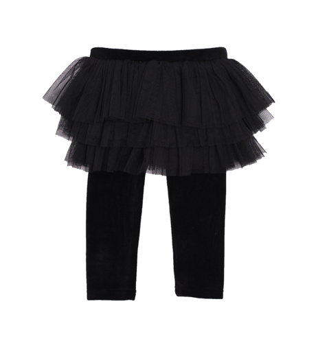 Rock Your Baby Velvet Circus Tights - Black