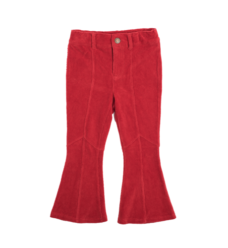 Rock Your Kid Corduroy Flare Jeans - Red